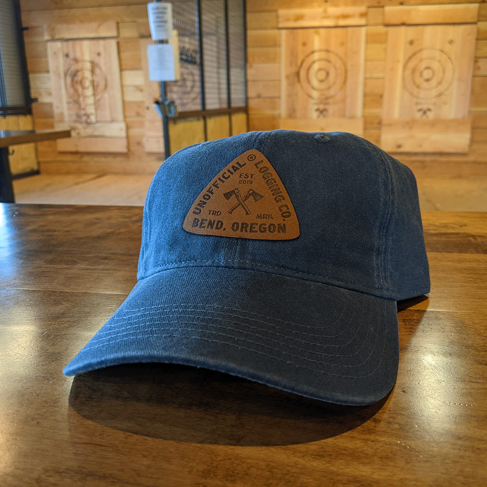 Unofficial Logging Denim Hat – Unofficial Logging Co. Axe-Throwing Bend ...